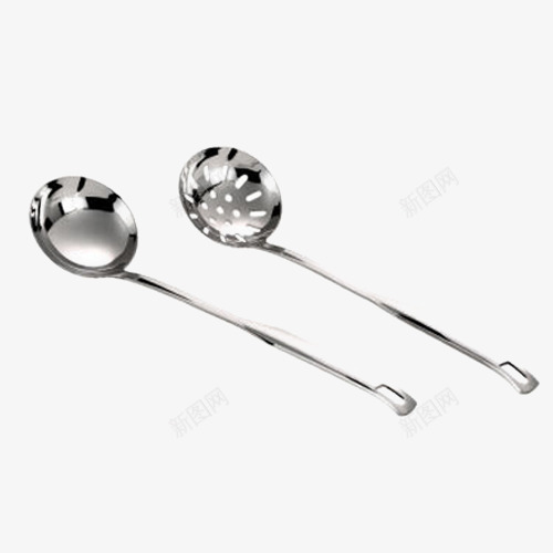 炊具2件套装png免抠素材_新图网 https://ixintu.com 不锈钢 产品实物 厨房勺子