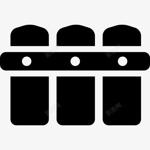 黑色栅栏图标png_新图网 https://ixintu.com 保护 木材 栅栏 篱笆 花园 警戒