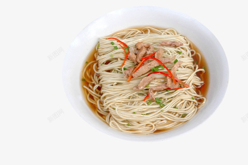 家常肉丝面png免抠素材_新图网 https://ixintu.com 中餐小吃 传统美食 特色小吃 餐饮美食