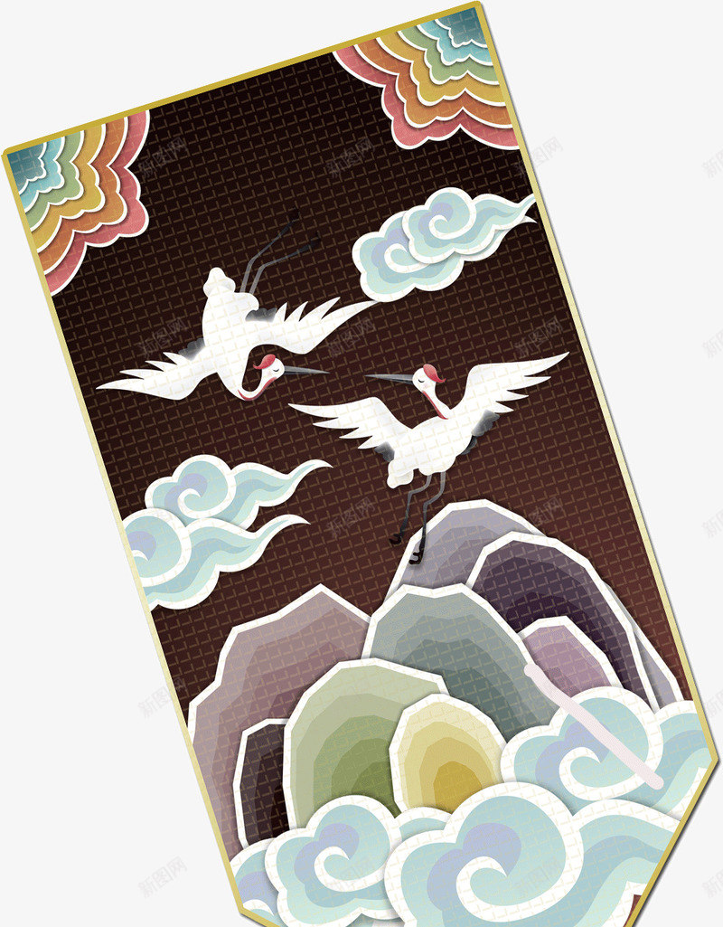 创意古风中国风元素信件png免抠素材_新图网 https://ixintu.com 中国风 信件 元素 创意 古风