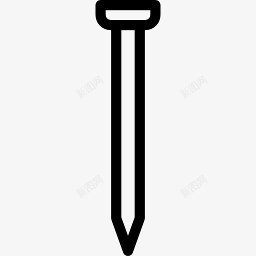钉图标png_新图网 https://ixintu.com 家电维修 工具 建筑 施工工具 木工 钉