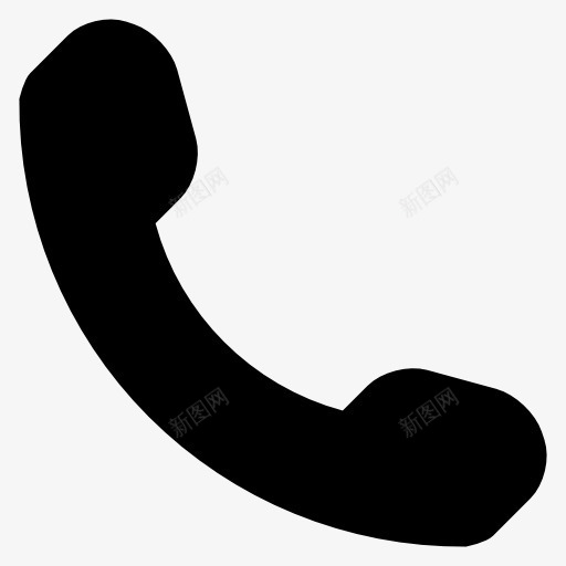 电话听筒标志图标png_新图网 https://ixintu.com phone 电话