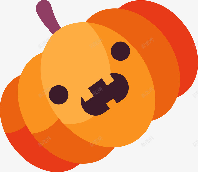 橙色卡通南瓜头png免抠素材_新图网 https://ixintu.com 万圣节 南瓜头 惊悚恐怖 橙色南瓜 节日鬼怪 装饰图案 鬼节