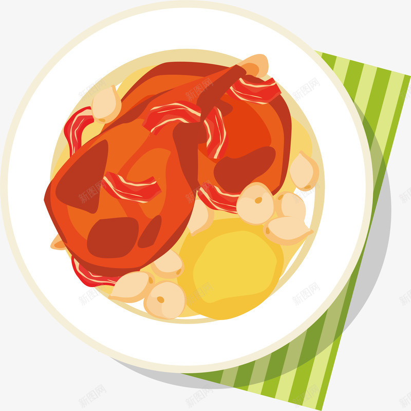 鸡腿食物图标png_新图网 https://ixintu.com 客家美食 小食物 韩国食物 食物 食物LOGO 鸡腿