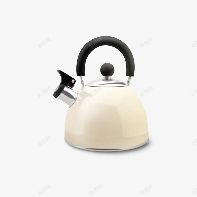 白色热水壶png免抠素材_新图网 https://ixintu.com 厨房 热水壶 简约