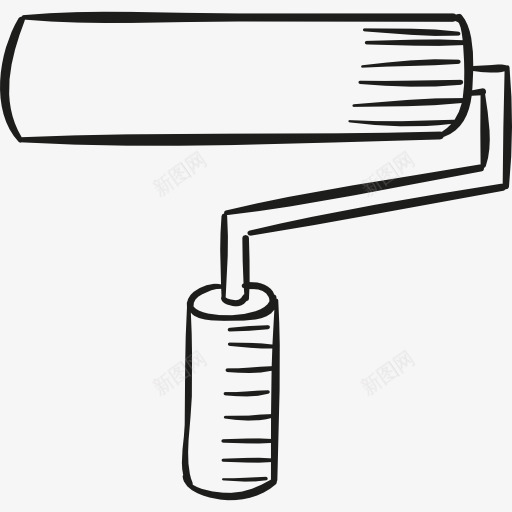 涂料辊图标png_新图网 https://ixintu.com 修理 家电维修 工具 画家 绘画