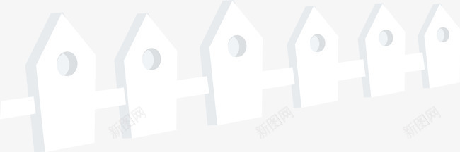 卡通白色精美栅栏矢量图ai免抠素材_新图网 https://ixintu.com 卡通 栅栏 白色 精美 矢量图