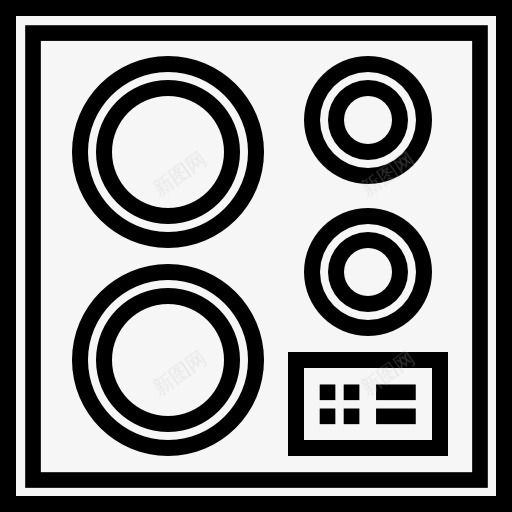 炉图标png_新图网 https://ixintu.com 做饭 厨房 厨房用具 器皿 家具和家居 工具 炉气 蒸炉