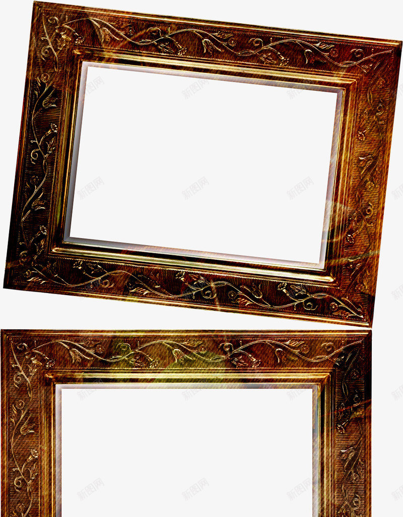 破旧花纹画框png免抠素材_新图网 https://ixintu.com 复古相片框 相框 老式 花纹 边框
