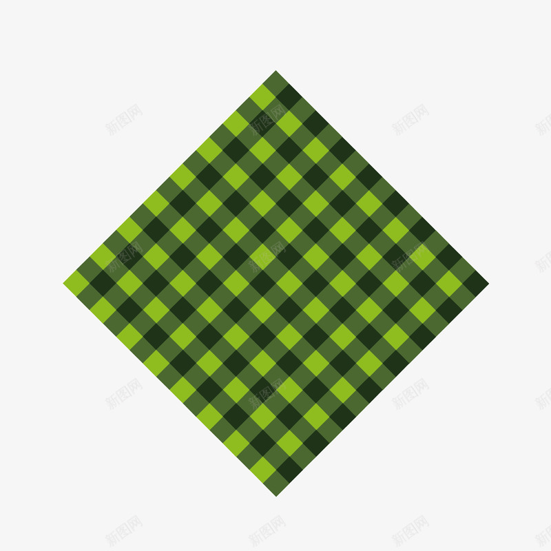 手绘绿色格子手帕矢量图eps免抠素材_新图网 https://ixintu.com png手绘 免抠图 卡通 手帕 格子 绿色 黑色 矢量图
