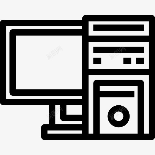 计算机图标png_新图网 https://ixintu.com 塔 屏幕 电子 监控 计算机技术