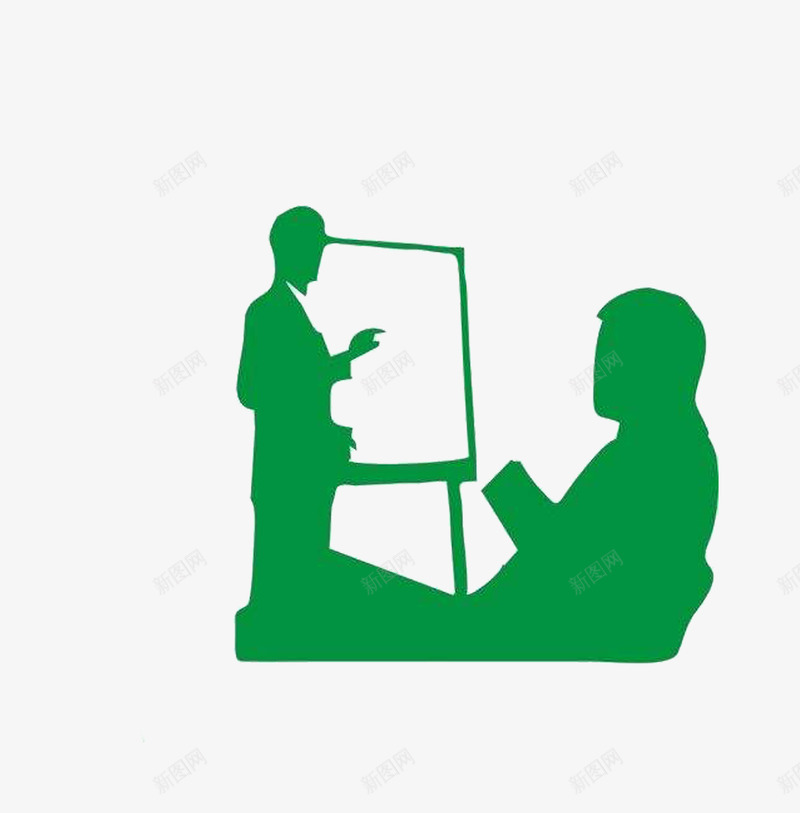 教师剪影上课讲课png免抠素材_新图网 https://ixintu.com 上课 教师剪影 高清 黑板