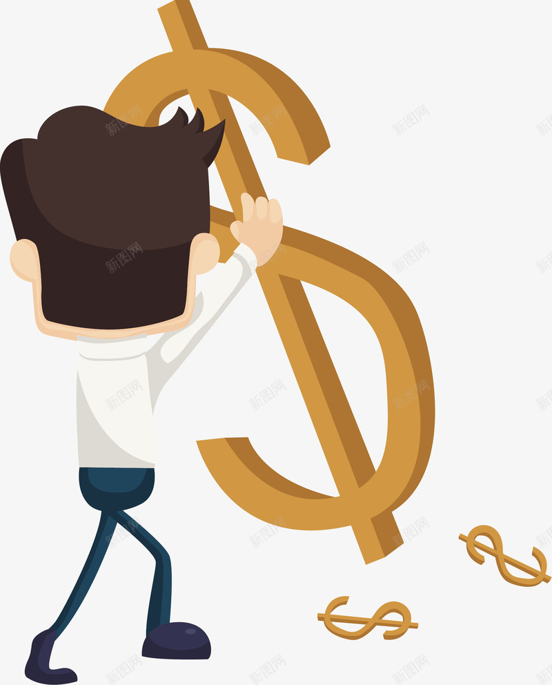 商务人物矢量图ai免抠素材_新图网 https://ixintu.com 人物 卡通 商务 手绘 白领 老板 职场人物 金融 金钱 矢量图