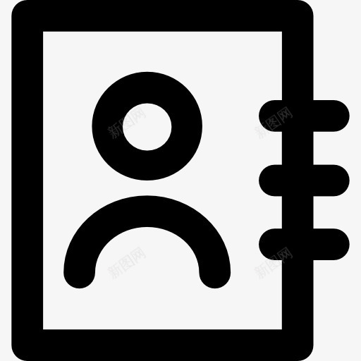 电话簿图标png_新图网 https://ixintu.com 电话簿 联系人 议程 记事本 通讯 邮件