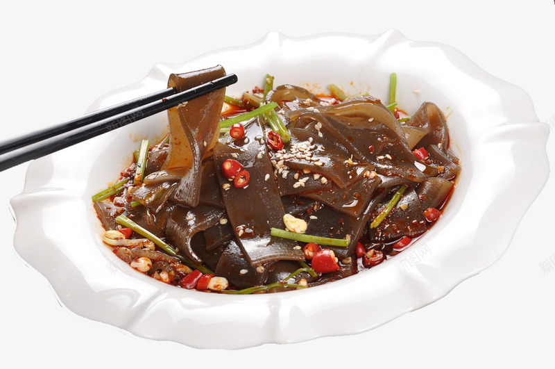 凉拌粉皮png免抠素材_新图网 https://ixintu.com 凉菜 开胃 筷子 粉皮