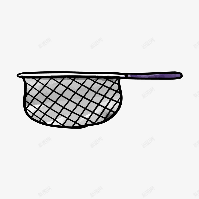卡通手绘厨房用具png免抠素材_新图网 https://ixintu.com 卡通 厨房用具 手绘 网子