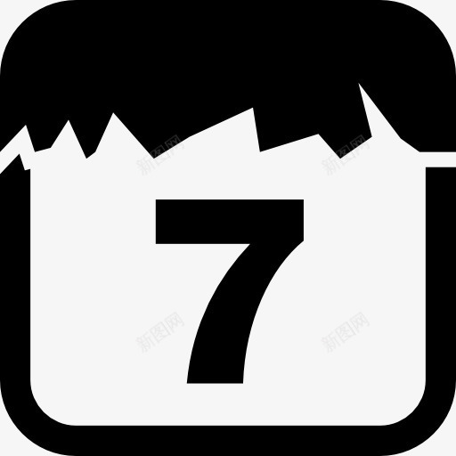 7天的日历页界面符号图标png_新图网 https://ixintu.com 工具 日历 日历图标 日历天 日期 时间 界面 组织