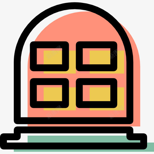 Windows图标png_新图网 https://ixintu.com 家居 建筑 房子 框架 门窗