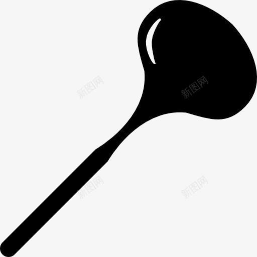 汤桶图标png_新图网 https://ixintu.com 勺子 勺汤 厨房包 工具 工具和器具 水桶 黑色