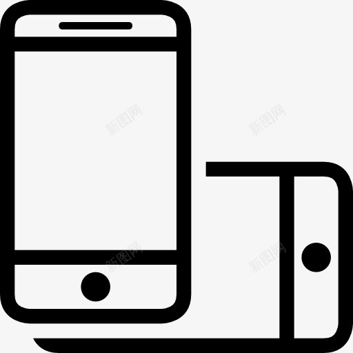 水平和垂直屏幕可视化选项符号图标png_新图网 https://ixintu.com 两 可视化 屏幕界面 平板电脑 手机 电脑 缪图标 选择位置