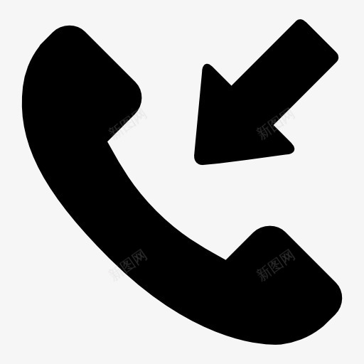 已接电话图标png_新图网 https://ixintu.com 电话