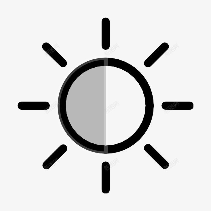 亮度对比Photography图标png_新图网 https://ixintu.com brightness contrast 亮度 对比