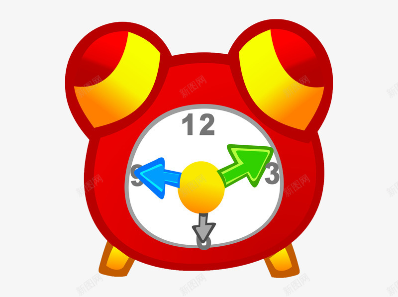闹钟png免抠素材_新图网 https://ixintu.com 时间 起床 闹钟
