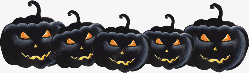 黑色恐怖南瓜矢量图ai免抠素材_新图网 https://ixintu.com happyhallowee happyhalloween 万圣节 南瓜 南瓜鬼脸 矢量png 黑色南瓜 矢量图
