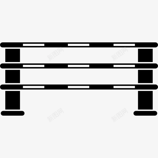 三马跳栅栏图标png_新图网 https://ixintu.com 三联 围栏 工具 工具和用具 篱笆 跳 跳跃 马