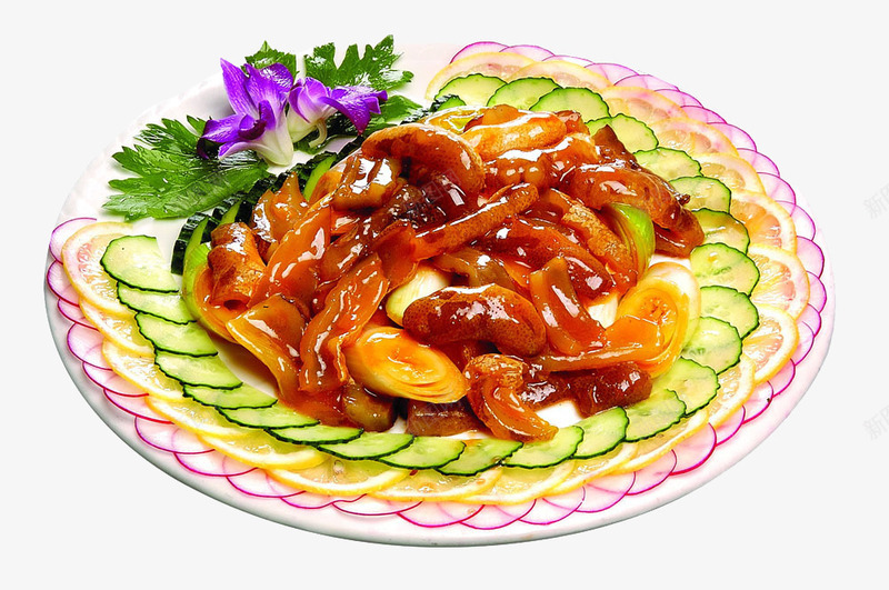葱烧海参png免抠素材_新图网 https://ixintu.com 产品实物 拼盘 海参 特色菜 美食 菜肴 葱烧海参 诱人