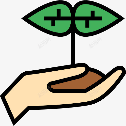 发芽图标png_新图网 https://ixintu.com 农业和园艺 发芽 园艺 树 生态环境 生长的种子 自然