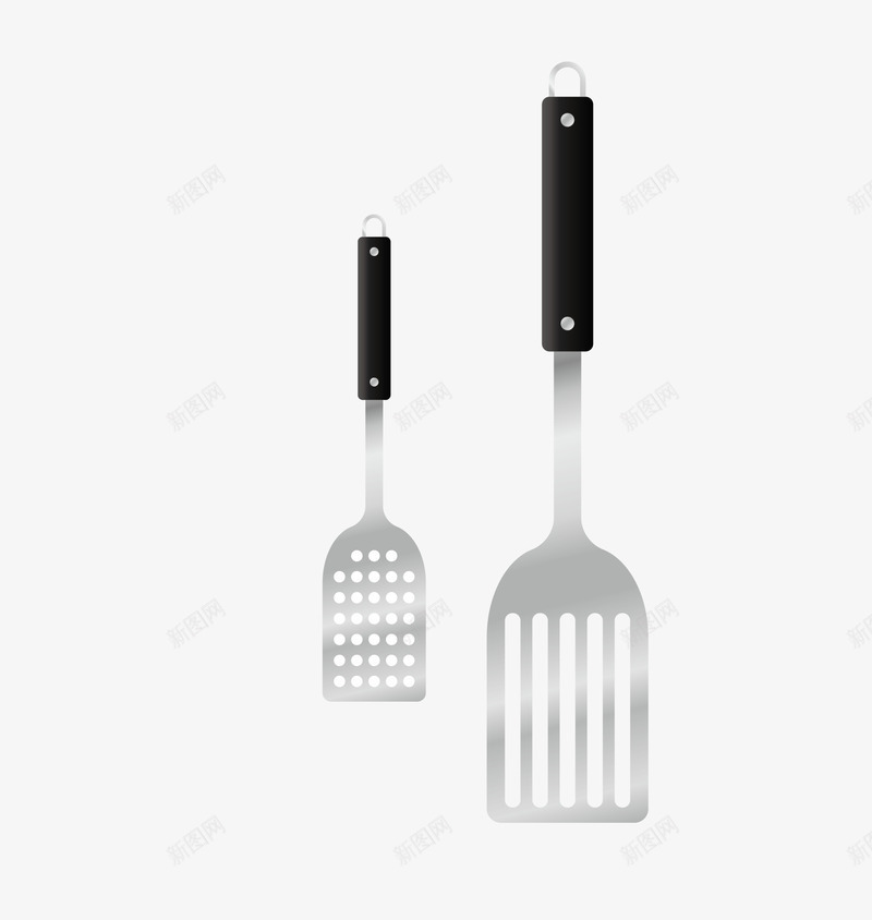 厨房工具铲子png免抠素材_新图网 https://ixintu.com 厨房工具 漏铲子 翻饼铲子 铲子 铲子矢量图