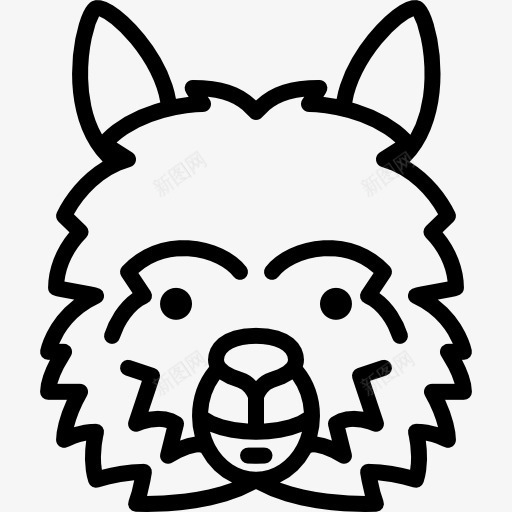 LamaHead图标png_新图网 https://ixintu.com 动物 动物农场 哺乳动物 国内的 野生动物 野生的