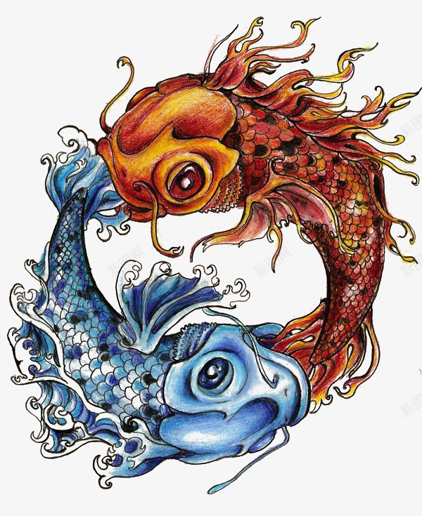 中国风鲤鱼png免抠素材_新图网 https://ixintu.com 中国风 素材 鲤鱼