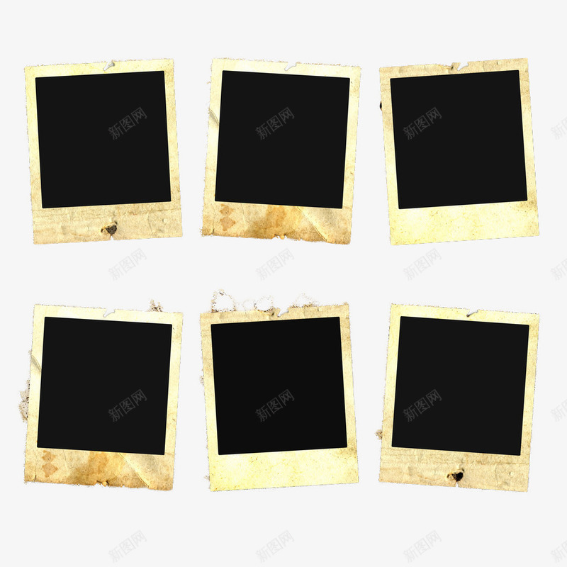 复古纸质边框png免抠素材_新图网 https://ixintu.com 免抠 免抠素材 复古纸质边框 旧纸边框 黄色纸质边框