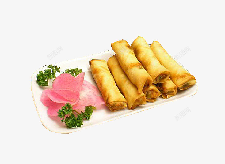 春卷png免抠素材_新图网 https://ixintu.com 春卷 油炸食品 特色美食