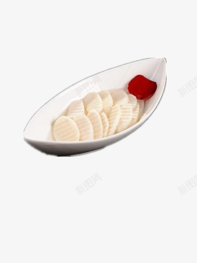 一盘年糕png免抠素材_新图网 https://ixintu.com 好吃 年糕片 浙江年糕 美食 韩国年糕 食物