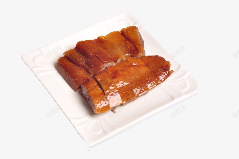 特色烤鹅肉png免抠素材_新图网 https://ixintu.com 传统美食 拼盘湘菜 湖南地方菜 特色菜 肉食荤菜 菜品烤鹅肉拼盘 酒店美食 餐饮美食 鹅排酱汁
