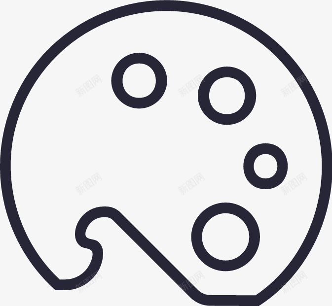 画画颜料版图标png_新图网 https://ixintu.com 画画颜料版