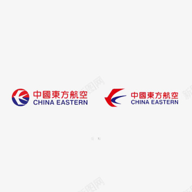 红色中国东方航空logo标志图标图标