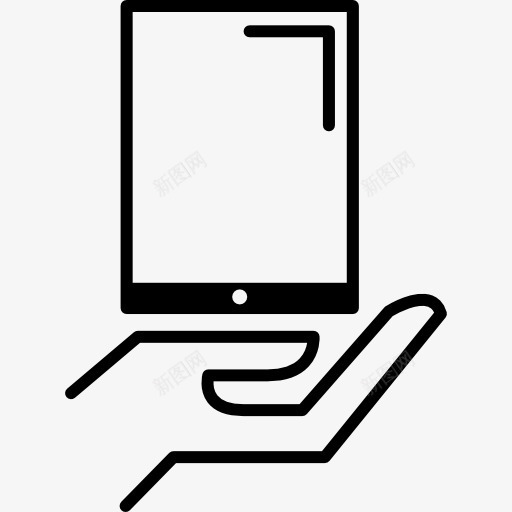 平板在手图标png_新图网 https://ixintu.com 平板电脑 手 机 电脑技术 计算机技术