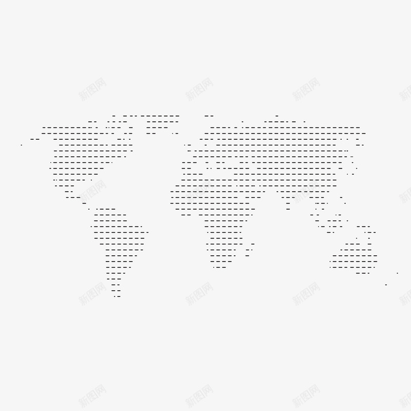 黑色点状地图png免抠素材_新图网 https://ixintu.com 分析 商务 地图 战略 点状 背景 黑色