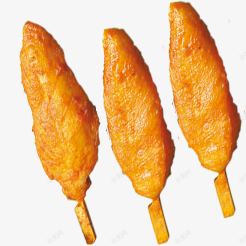 鸡排元素png免抠素材_新图网 https://ixintu.com 吃的 金黄色 食品 鸡排