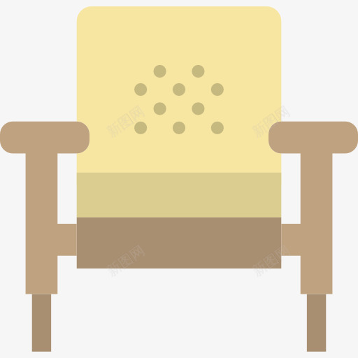 扶手椅图标png_新图网 https://ixintu.com 优雅 古董 家具 扶手椅 舒适