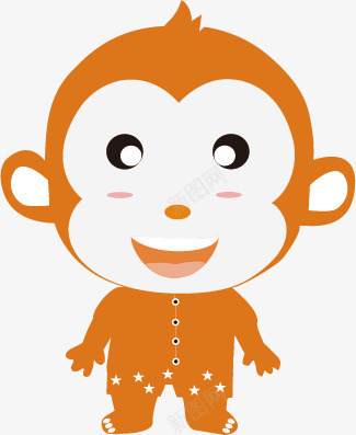 卡通黄色小猴子矢量图ai免抠素材_新图网 https://ixintu.com 79N壁纸 卡通 可爱 小猴子 水彩 矢量图 黄色