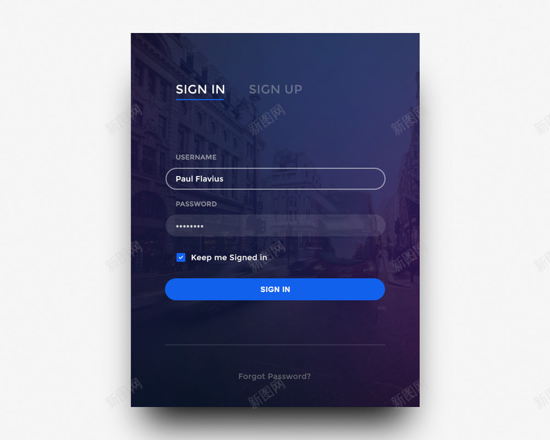 APP登录界面PSD图标psd_新图网 https://ixintu.com APP登录 PSD登录界面素材 登录界面素材