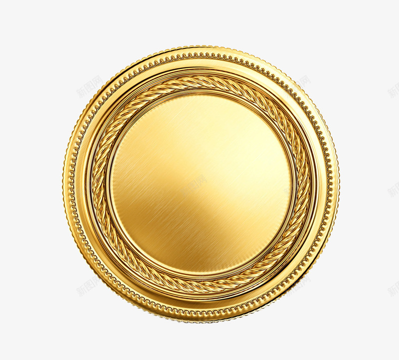金黄色圆盘png免抠素材_新图网 https://ixintu.com 圆盘 金黄色