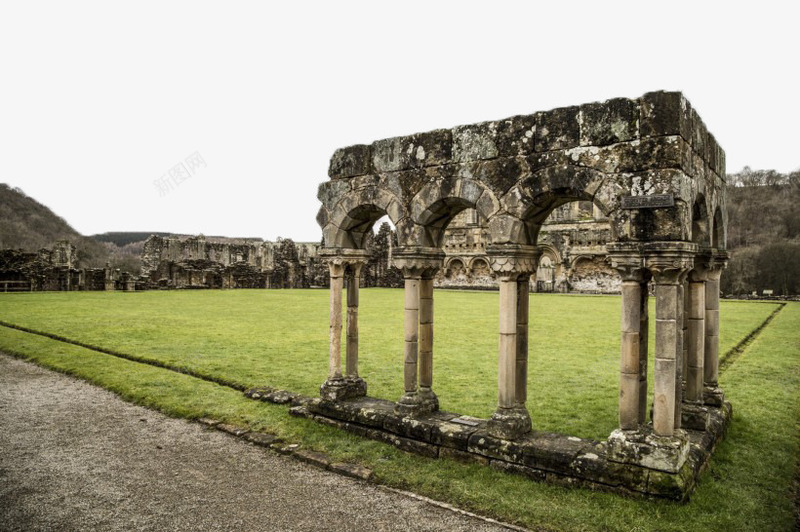 英国里沃兹修道院建筑风景五png免抠素材_新图网 https://ixintu.com 旅游景点 英国美景
