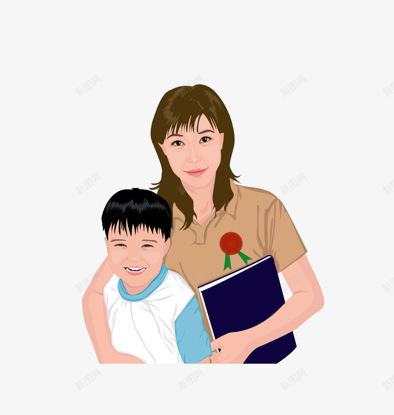 母子相亲2png免抠素材_新图网 https://ixintu.com 亲子拥抱 孝顺父母 尽孝 插画 母亲 母亲节 母子拥抱 母子相亲 父亲节