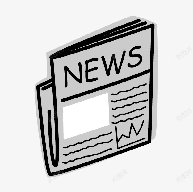 卡通新闻报纸png免抠素材_新图网 https://ixintu.com 卡通 卡通报纸 卡通新闻 报纸